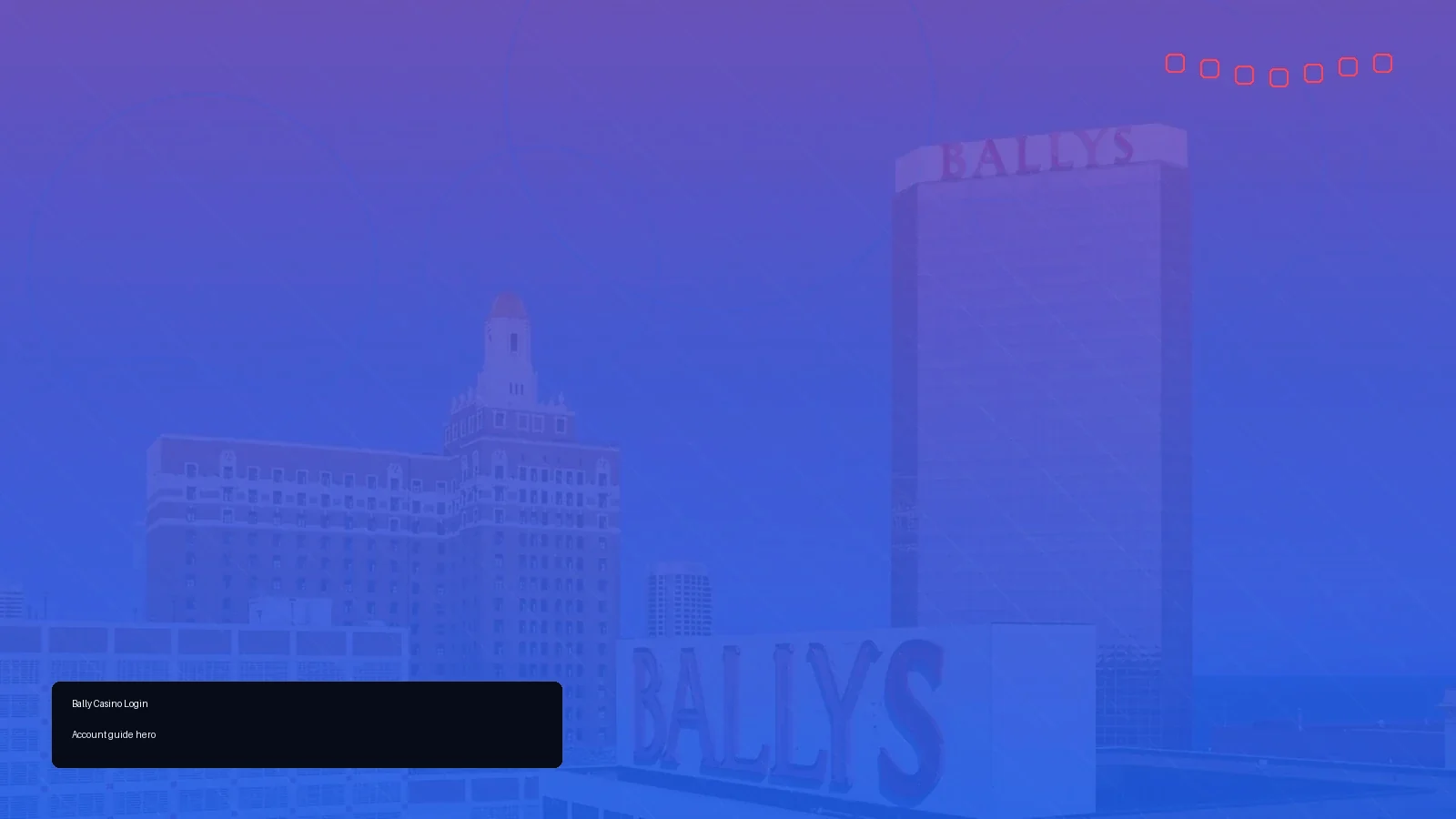 Bally Casino Login account guide background